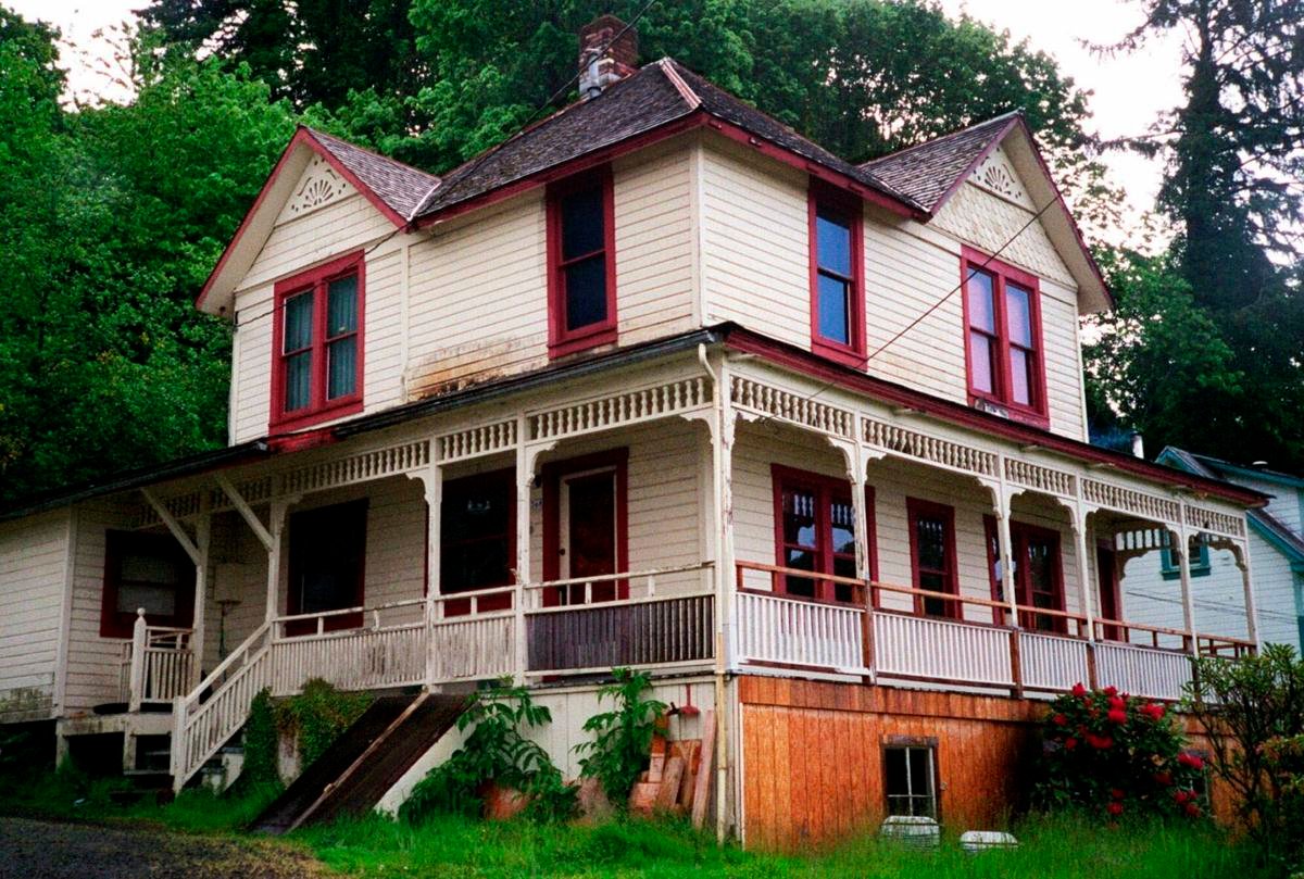 The house featured in the Steven Spielberg film "The Goonies" is seen in Astoria, Ore., on May 24, 2001.